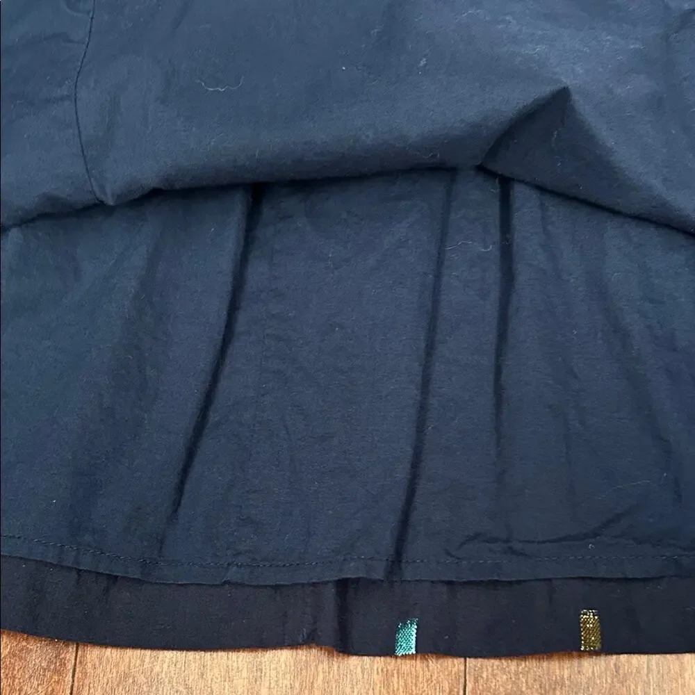 GAP Kid’s Navy Long Sleeve Dress with Colorful Metallic Accents, Size Medium